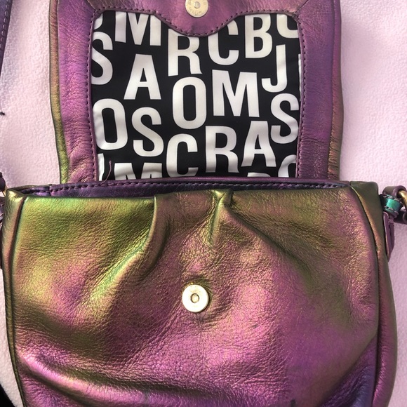 Rare Marc Jacobs holographic napa, leather crossbody bag. - Picture 2 of 13